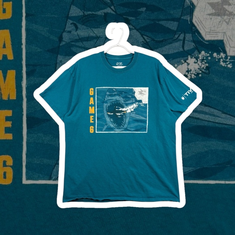 San Jose Sharks T Shirt Mens XL Teal 2016 Stanley Cup Finals Game 6 TiVo Graphic
